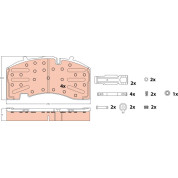 TRW | Bremsbelagsatz, Scheibenbremse | GDB5093