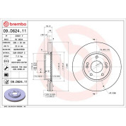 Brembo | Bremsscheibe | 09.D624.11
