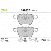 Valeo | Bremsbelagsatz, Scheibenbremse | 598657