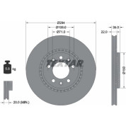Textar | Bremsscheibe | 92287103