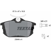 Textar | Bremsbelagsatz, Scheibenbremse | 2354901