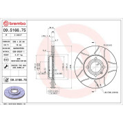 Brembo | Bremsscheibe | 09.5166.75