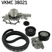 SKF | Wasserpumpe + Keilrippenriemensatz | VKMC 38021