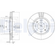 Delphi | Bremsscheibe | BG2871