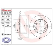 Brembo | Bremsscheibe | 08.C540.11