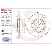 Brembo | Bremsscheibe | 08.N249.21