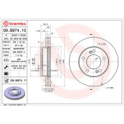 Brembo | Bremsscheibe | 09.B974.11