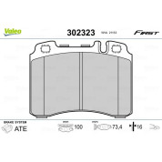 Valeo | Bremsbelagsatz, Scheibenbremse | 302323