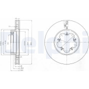 Delphi | Bremsscheibe | BG4007