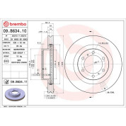 Brembo | Bremsscheibe | 09.B634.11