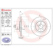 Brembo | Bremsscheibe | 08.7955.11
