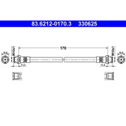 ATE | Bremsschlauch | 83.6212-0170.3