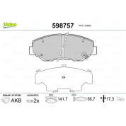 Valeo | Bremsbelagsatz, Scheibenbremse | 598757