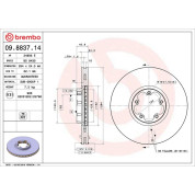 Brembo | Bremsscheibe | 09.8837.14
