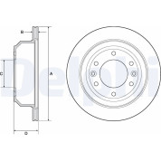 Delphi | Bremsscheibe | BG4692C