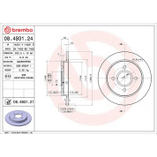 Brembo | Bremsscheibe | 08.4931.21