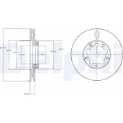 Delphi | Bremsscheibe | BG4217