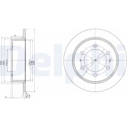 Delphi | Bremsscheibe | BG3522