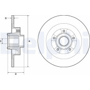 Delphi | Bremsscheibe | BG9134RSC