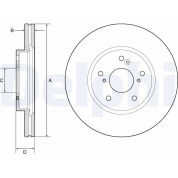 Delphi | Bremsscheibe | BG4785C