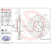 Brembo | Bremsscheibe | 09.B754.21