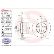Brembo | Bremsscheibe | 09.D570.11