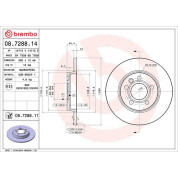 Brembo | Bremsscheibe | 08.7288.11