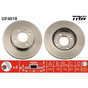 TRW | Bremsscheibe | DF4018