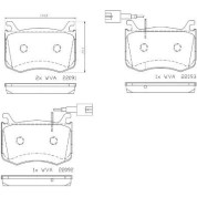 Brembo | Bremsbelagsatz, Scheibenbremse | P 23 183
