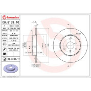 Brembo | Bremsscheibe | 08.8163.11
