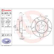 Brembo | Bremsscheibe | 08.9975.76
