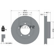 Textar | Bremsscheibe | 92108103