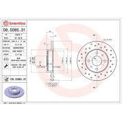 Brembo | Bremsscheibe | 08.5085.31