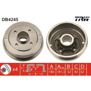TRW | Bremstrommel | DB4245