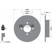 Textar | Bremsscheibe | 92080000