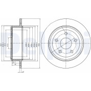 Delphi | Bremsscheibe | BG4157
