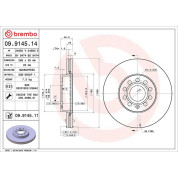 Brembo | Bremsscheibe | 09.9145.11