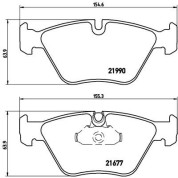 Brembo | Bremsbelagsatz, Scheibenbremse | P 06 065
