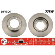 TRW | Bremsscheibe | DF4506