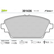 Valeo | Bremsbelagsatz, Scheibenbremse | 301436