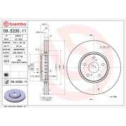 Brembo | Bremsscheibe | 09.E230.11