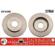 TRW | Bremsscheibe | DF4498