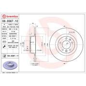 Brembo | Bremsscheibe | 08.9367.11