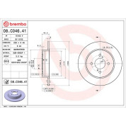 Brembo | Bremsscheibe | 08.C046.41