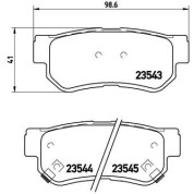 Brembo | Bremsbelagsatz, Scheibenbremse | P 30 014