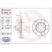 Brembo | Bremsscheibe | 09.8635.75