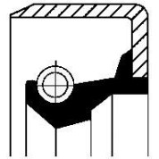 Corteco | Wellendichtring, Differential | 01002633B