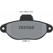 Textar | Bremsbelagsatz, Scheibenbremse | 2136502