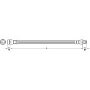 Metzger | Bremsschlauch | 4110368