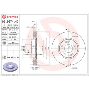 Brembo | Bremsscheibe | 09.9574.41